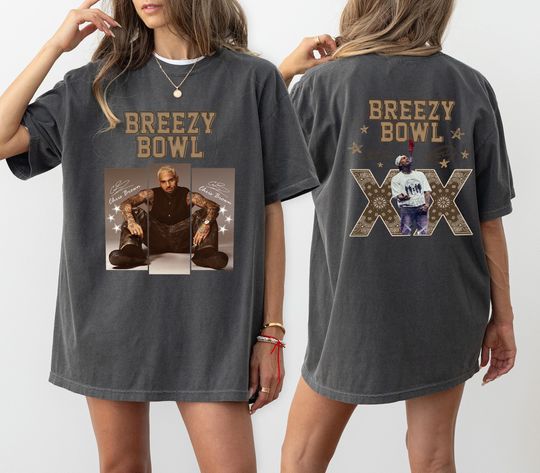 Retro Chris Brown 2 Sided Tour Breezy Bowl XX V2 Shirt, Concert Retro 2025 Shirt