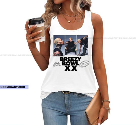 Chris Brown tank top, Chris Brown breezy bowl Tour shirt, Chris Brown t-shirt