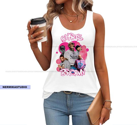 Chris Brown tank top, pink breezy bowl Brown Tour shirt, Chris Brown t-shirt