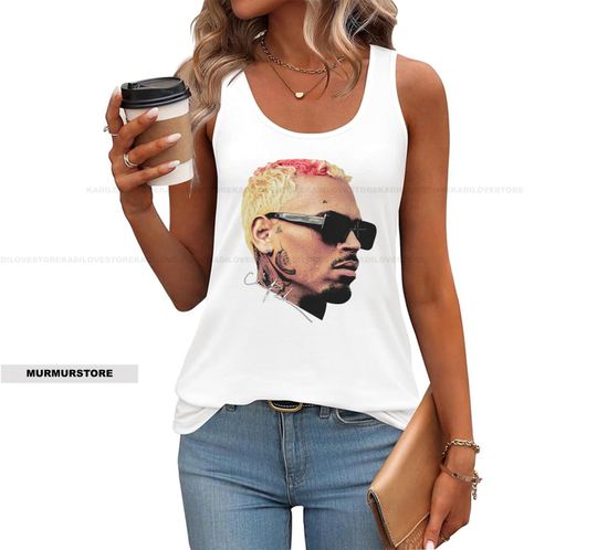 Chris Brown tank top face breezy bowl jersey Brown Tour shirt Chris Brown t-shirt