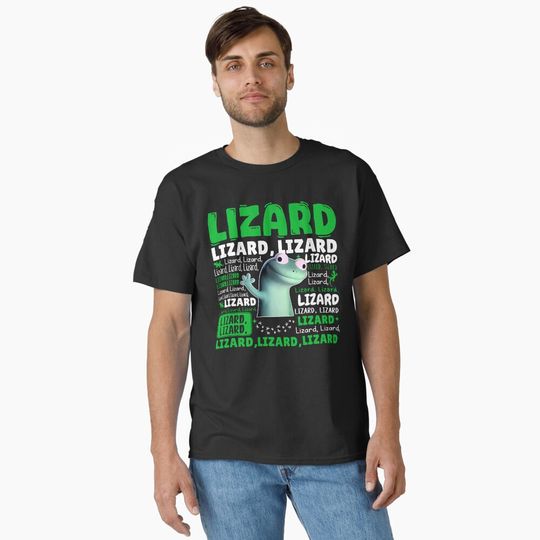 Lizard Lizard Lizard Meme, Titok Viral Meme Lizard, Lizard Button Meme Classic T-Shirt