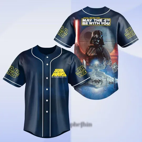 May The 4th Be With You Star Wars Baseball Jersey, Darth Vader May 4th Shirt, Star Wars Day Gift Tee, Star Wars Jersey Kids Gift