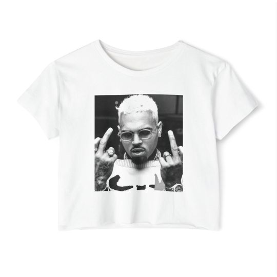 Chris Brown crop shirt, Chris Brown breezy bowl 20 Tour crop top