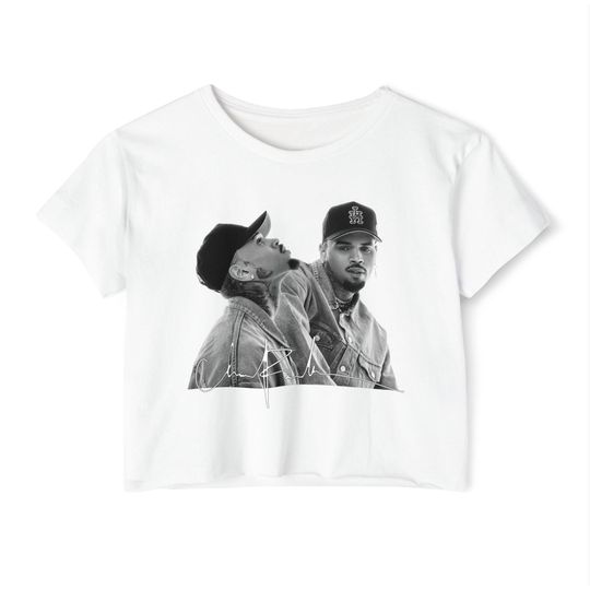 Chris Brown tour crop shirt, Chris Brown world Tour crop top, Chris Brown t-shirt