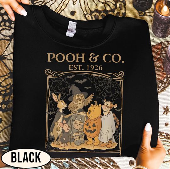 Vintage Winnie The Pooh Halloween T-Shirt, Pooh & Co Est 1926 Shirt, Pooh and Friends Halloween Shirt, Pooh Pumkin Shirt