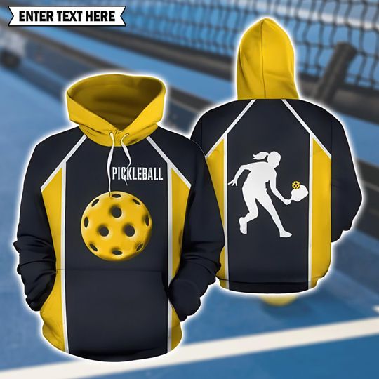 Pickleball Hoodie  Style 3D All Over Print Pullover for Pickleball Lovers