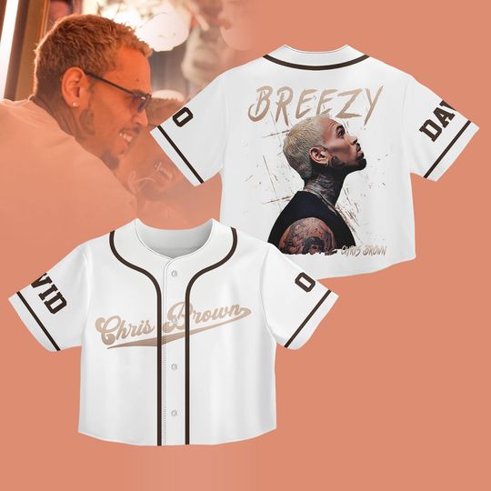 Custom Chris Brown Breezy Bowl Baseball Jersey, Chris Brown Tour 2025 Jersey Shirt