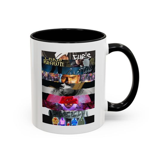 Chris Brown world tour cup print Chris Brown mug the 11:11 tour Chris Brown albums cup