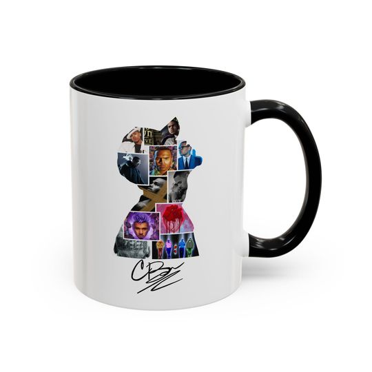 Chris Brown world tour mug Chris Brown cup breezy bowl tour mugshot Chris Brown albums mug