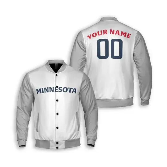 Personalized Minnesota Baseball Team Twins Baseball Jacket