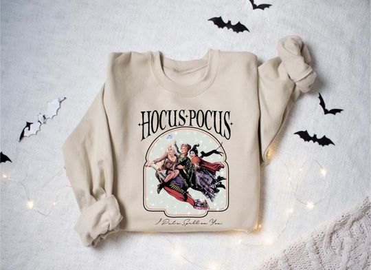 Hocus Pocus Sweatshirt with Sanderson Sisters Halloween