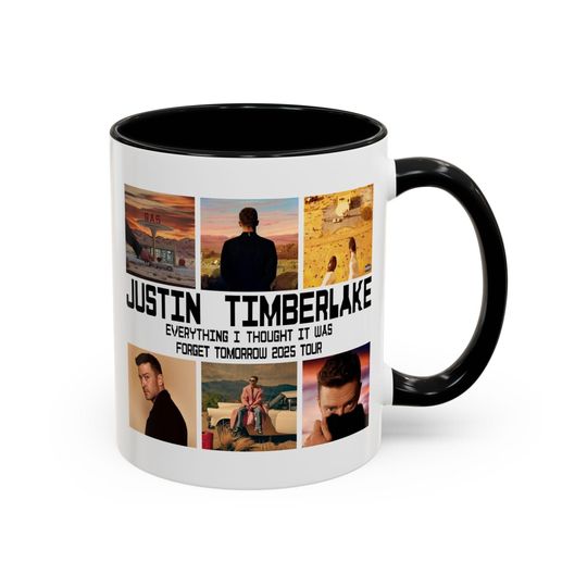 Justin Timberlake world tour mug albums Timberlake cup Justin Timberlake Concert JT merch