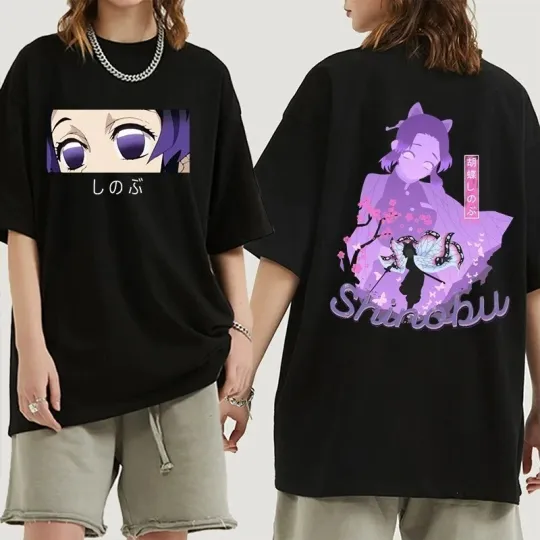 demon Kochou Shinobu Anime Manga T-Shirt Tee Costumes