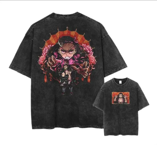 demon Anime Manga T-Shirt Shirt Undershirt Undershirt Black
