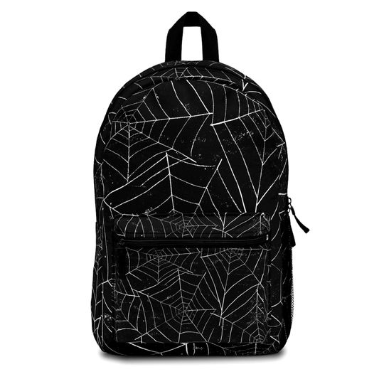 Spiderweb Backpack for Nature Lovers, School, Hiking, or Everyday Use, Eco-Friendly Gift, Halloween Decor