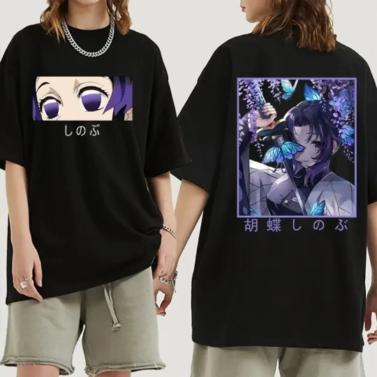 demon Kochou Shinobu Anime Manga T-Shirt Tee Costumes