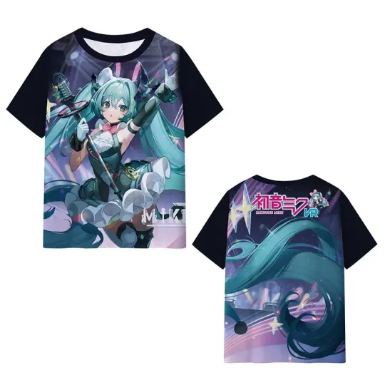 Miku Hatsune Cospaly Anime Manga Short Sleeve T-Shirt