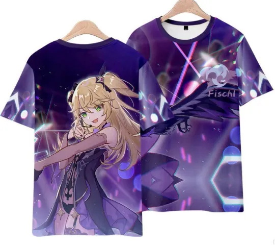 Genshin Impact Copslay Game Manga T-Shirt Shirt Costumes