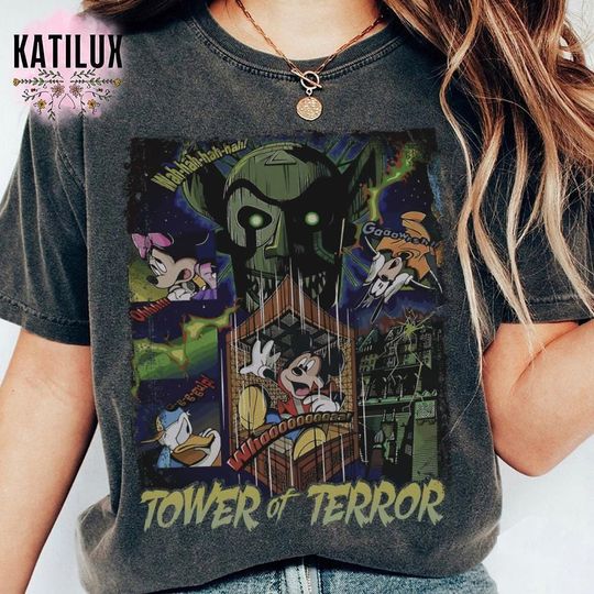 Tower of Terror Halloween Shirt  Spooky Disney Haunted Ride Tee  Mickey Mouse Haunted Mansion Tee  Disney Parks Halloween Trip Shirt