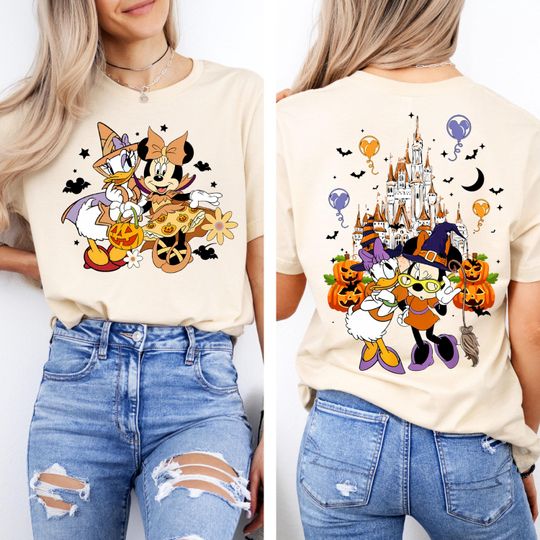 Disney Halloween Trip Shirt, Disney Best Friends Shirts, Minnie Halloween Shirt, Halloween Friend Shirts, Minnie And Daisy Witches Shirt
