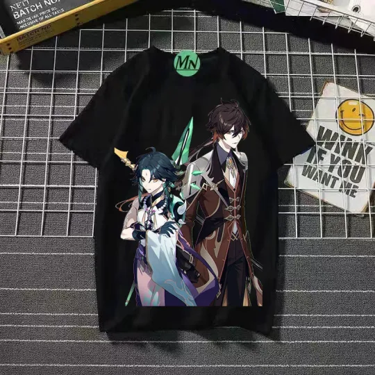 Genshin Impact Cosplay Game Manga T-Shirt Vest Undershirt