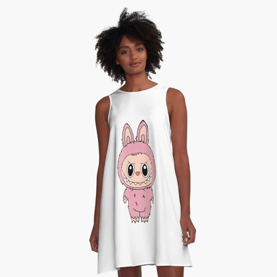 Labubu A-Line Dress, Gift for Her