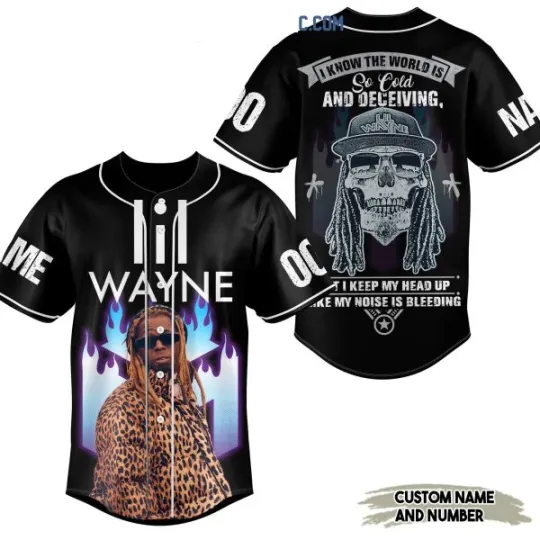 Lil Wayne The World Is So Cold And Deceiving Personalized Baseball Jersey