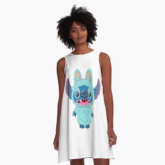 Labubu A-Line Dress, Gift for Her