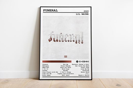 Lil Wayne Poster Print | Funeral Album Poster | Music Poster | Album Cover Poster