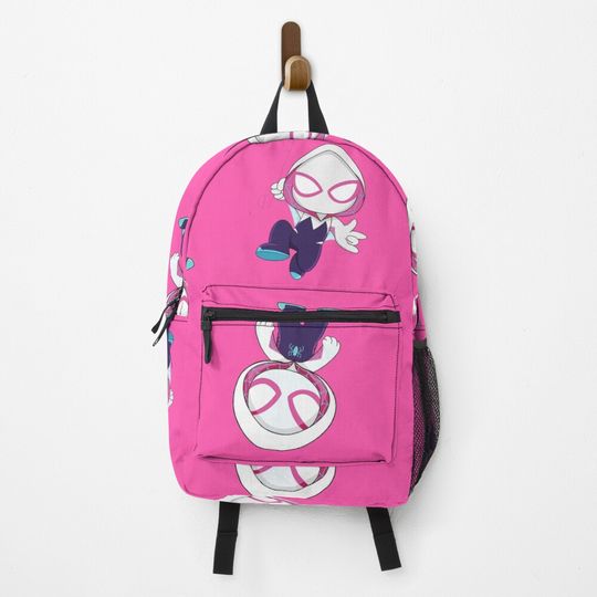 Set of little spider ghost, Gwen baby spidey girl, grl pwr, cartoon ghost spider Backpack