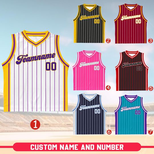 Custom Basketball Jersey with Team Name & Number for Youth Kids, Game Day Outfit, Toddler Jersey