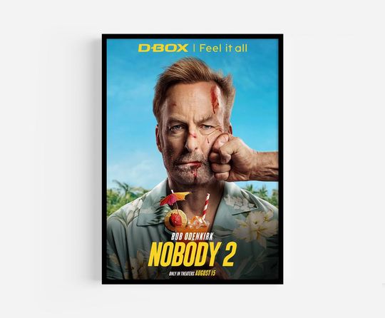 Nobody 2 Movie Poster, Bob Odenkirk Nobody Wall Art | Action Film Print | Nobody Poster, Nobody 2 Poster Wall Art