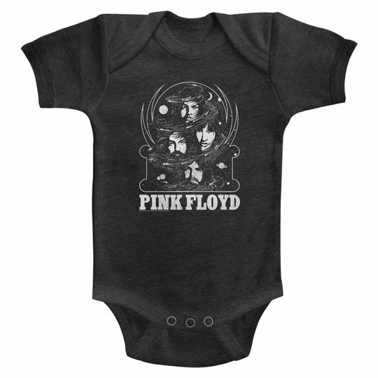 Pink Floyd Full Of Stars Vintage Smoke Infant Heather Baby Onesie T-Shirt