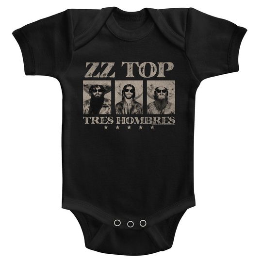 ZZ Top Black Baby Onesie T-Shirt