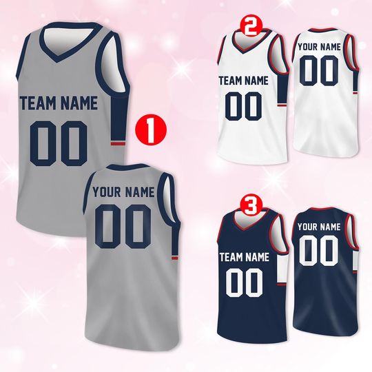 Custom Youth Basketball Jersey with Team Name & Number, Kid Game Day Jersey, Toddler Basketball Shirt