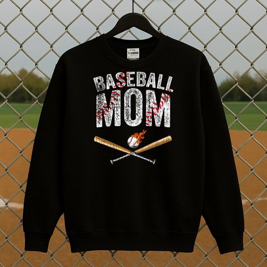 Baseball Mom Unisex Sweatshirt, Baseball Merch, Mom Merch, Baseball sweater