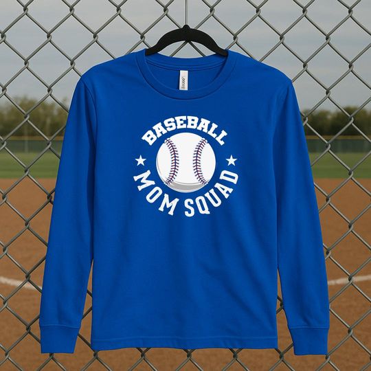 Baseball Mom Squad Sweatshirt – Funny Game Day Pullover Gift for Moms