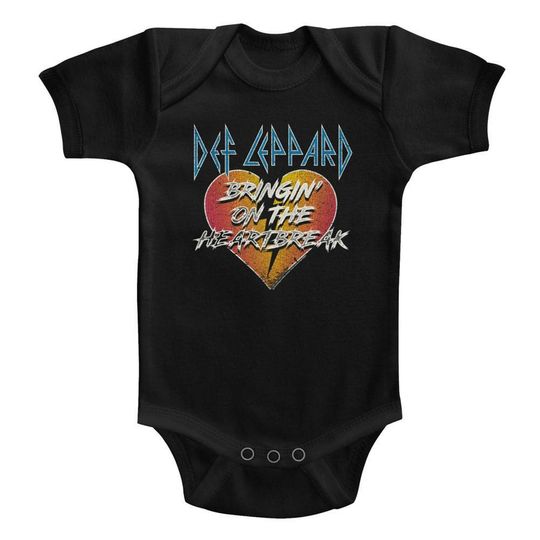 Def Leppard Bringin' On The Heartbreak Baby Onesie T-Shirt