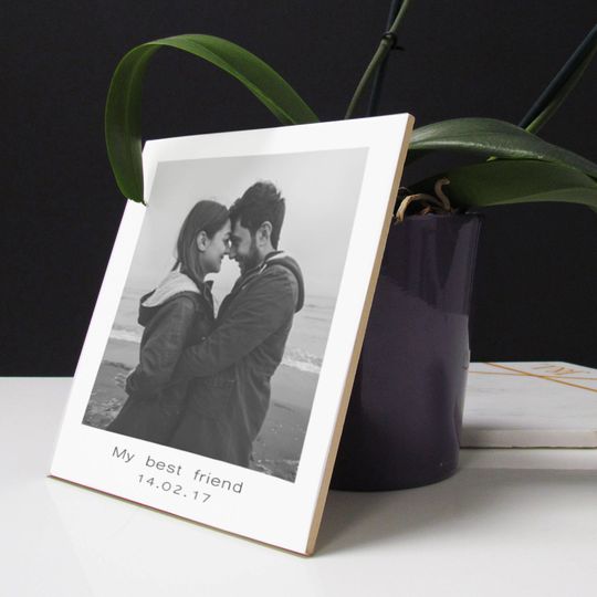 Personalised Ceramic Photo Tile, Personalised Photo Keepsake