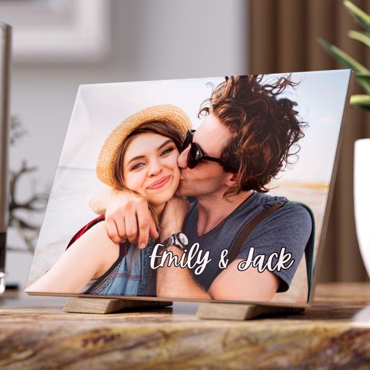 Custom Ceramic Photo Tile Personalized Rusty Family Picture Portrait Display