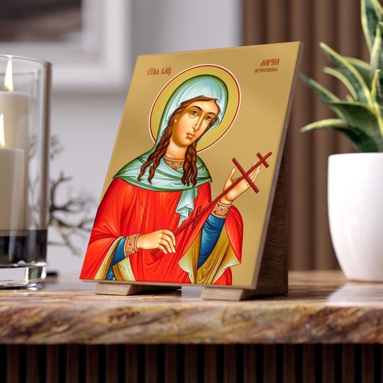 Great Martyr Marina of Antioch Ceramic Icon Tile