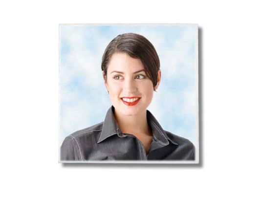 Square Ceramic Photo Tile for Headstone Memorial