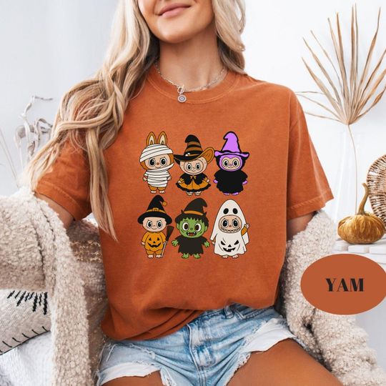 Labubu Shirt Labubu The Monsters Shirt Zimomo Tycoco Spooky Pato Mokoko Tshirt Cute Labubu Tshirt Halloween Shirt Funny Halloween Shirt