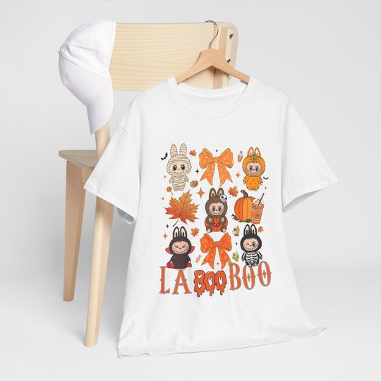 Labobo Halloween Shirt  Spooky Labubu Halloween Shirt, Cute Ghost Pumpkin Trick Or Treat T-Shirt Trending Cartoon Character Shirt
