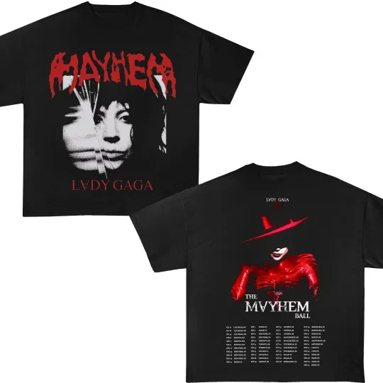 Ld ga the Mayhem Ball Tour Shirt, Ld ga Tee, the Mayhem Ball Tour Tshirt