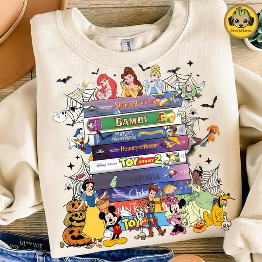 90s Animation Movie VHS, Retro Movie Characters