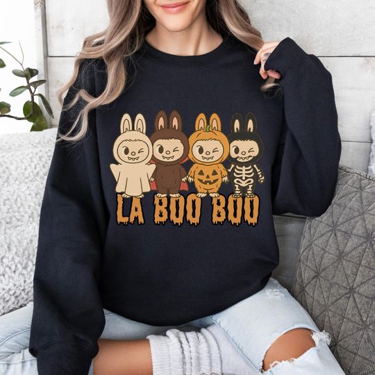 Labobo Halloween Shirt, Spooky Shirt, Trending Cartoon Character Shirt, Labobo Sweatshirt, Halloween Shirt for Gift