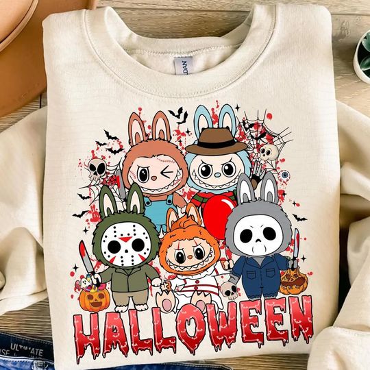 Halloween Monster Doll Shirt, Horror Character Shirt, Halloween Labubu Shirt, Spooky Season Shirt, Doll Monster Shirt, Gift For Halloween