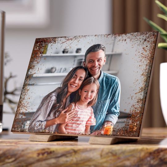 Custom Ceramic Photo Tile – Personalized Family Picture Keepsake