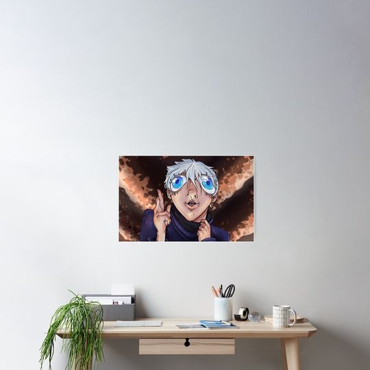 Bug Eyed Gojo Poster